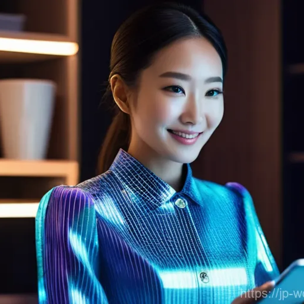 가치중심 기술과 고객 로열티 증대 - **Prompt 1: Personalized Digital Experience**
    A bright, modern interior resembling a high-tech c...