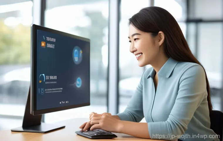 가치중심 기술과 고객 로열티 증대 - **Prompt 1: Personalized Digital Experience**
    A bright, modern interior resembling a high-tech c...