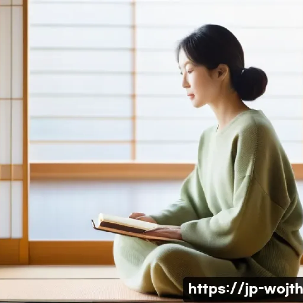 가치중심 기술을 통한 효율성 증대 전략 - Reflecting on Inner Values**
    A young Japanese woman in her late 20s to early 30s, dressed in a c...