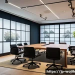 가치중심 기술 선택의 법적 측면 - A modern corporate office meeting room with diverse professionals—developers, legal experts, and eth...