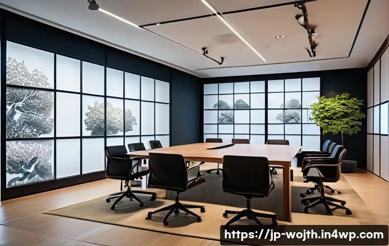 가치중심 기술 선택의 법적 측면 - A modern corporate office meeting room with diverse professionals—developers, legal experts, and eth...